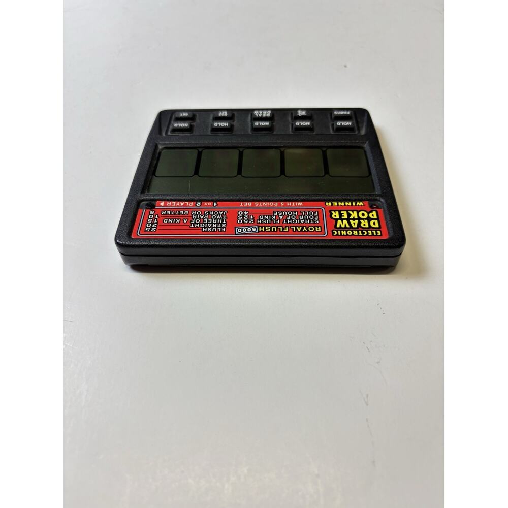 Vintage Royal Flush 5000 Electronic Draw Poker Hand Game Radio Shack. Works - Picture 4 of 11